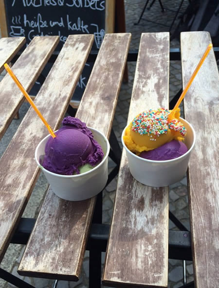 Ube flavour ice cream, Berlin