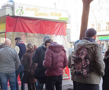 Mustafa's famous gemuse kebab, Berlin