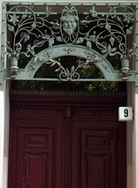 A beautiful ironwork door detail in Charlottenburg, Berlin