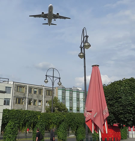 Meteorstrasse and Kurt-Schumacher-Platz offer a thrilling plane-spotting experience, Berlin