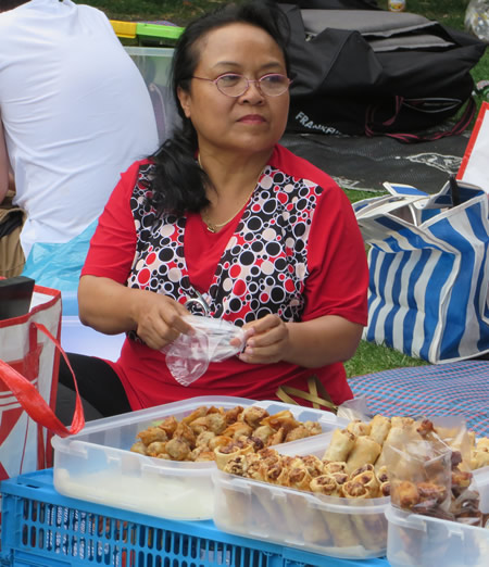 A mouth-watering array of Thai treats on sale at this Berlin park