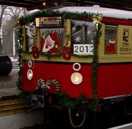 Weihnachtszug or Christmas train, a holiday tradition in Berlin