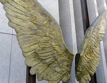 Berlin Angel wings interactive sculpture