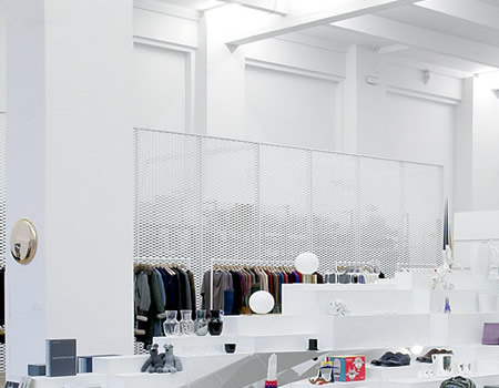 A high-end fashion and design concept stores that looks (and feels) like an art gallery