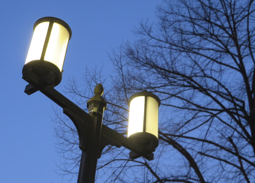 Street lamp design by Albert Speer, Bismarckstrasse, Berlin