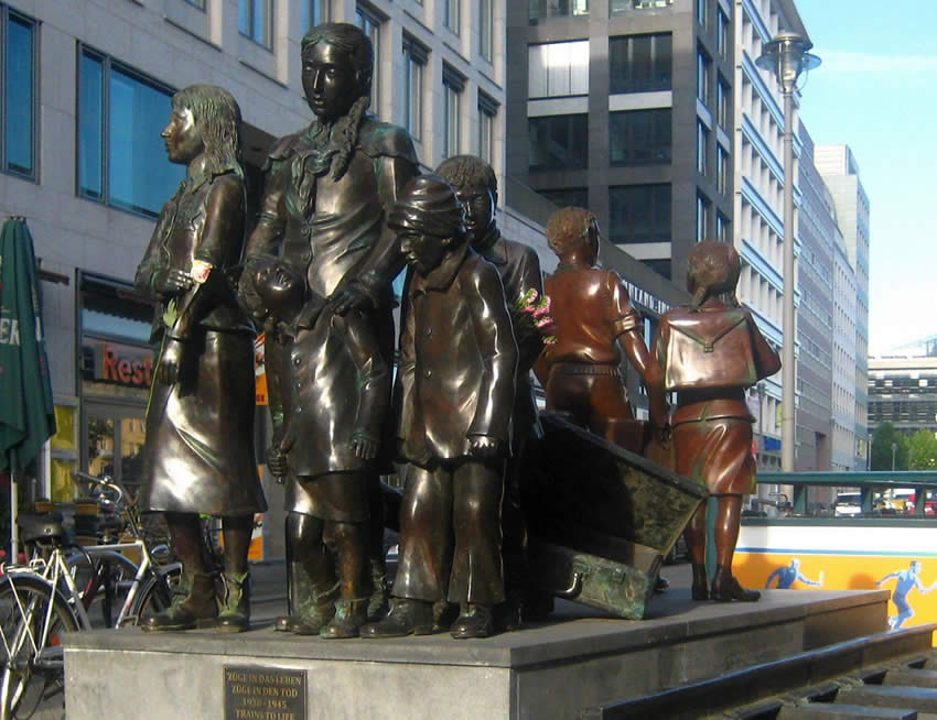 Memorial sculpture, Trains to Life, Trains to Death, Friedrichstrasse Station, Berlin