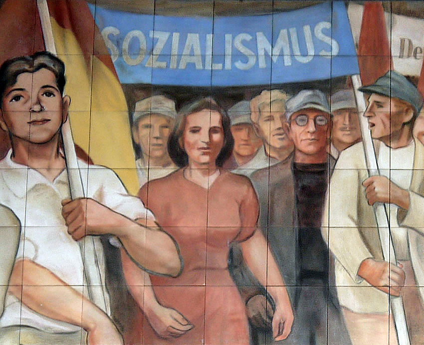 GDR-era socialist art mural, Berlin