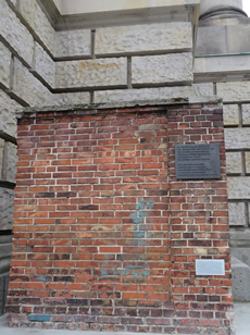 Lech Walesa memorial wall, Berlin