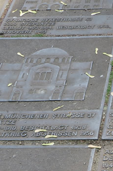 A sobering memorial to the Jewish transportations and destruction of synagogues, Berlin, Moabit