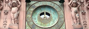 Astronomical clock in a secret courtyard, Berlin